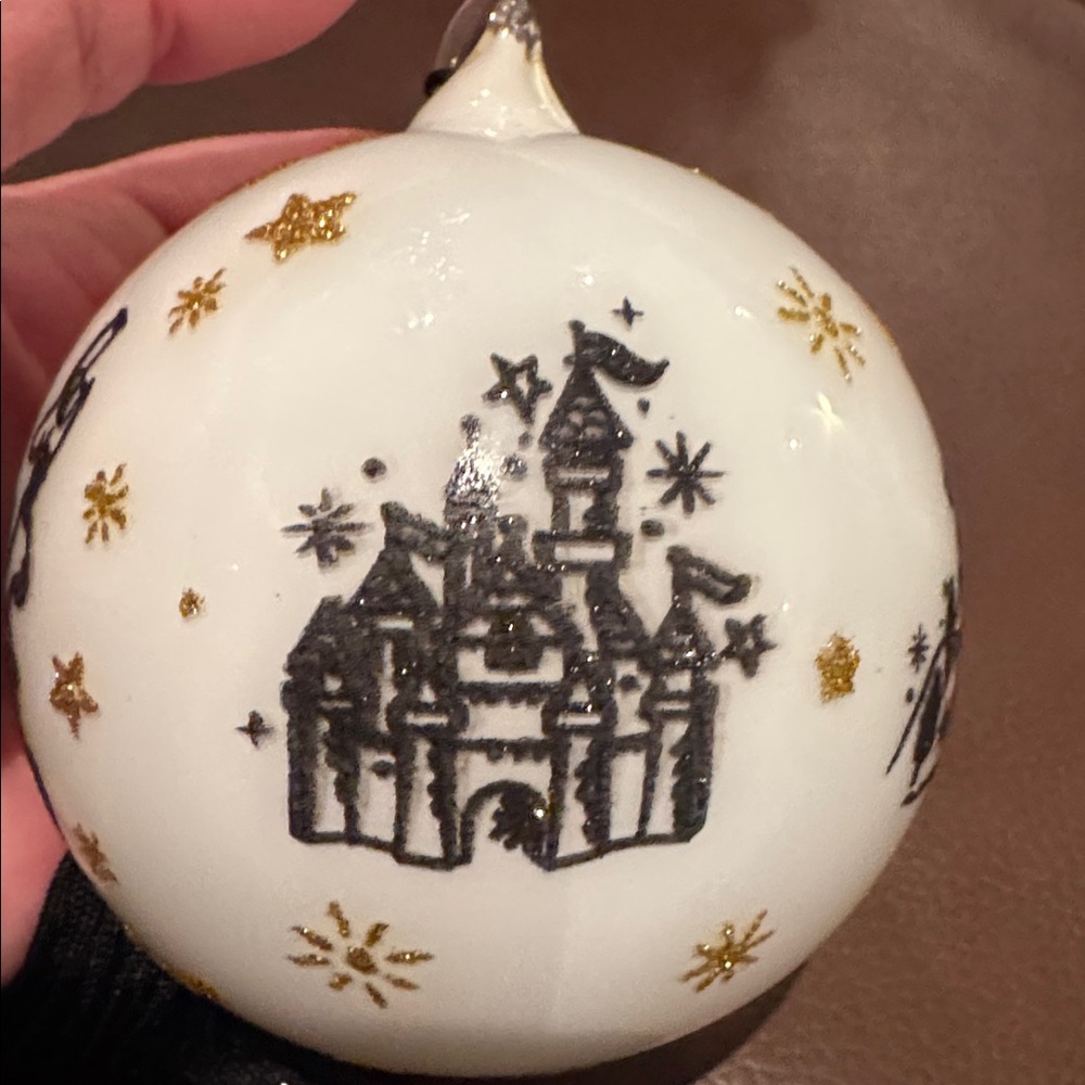 Disney Parks Mickey Mouse Sourscerer Blown Glass Ornament with Tassel Hanger - Picture 6 of 10